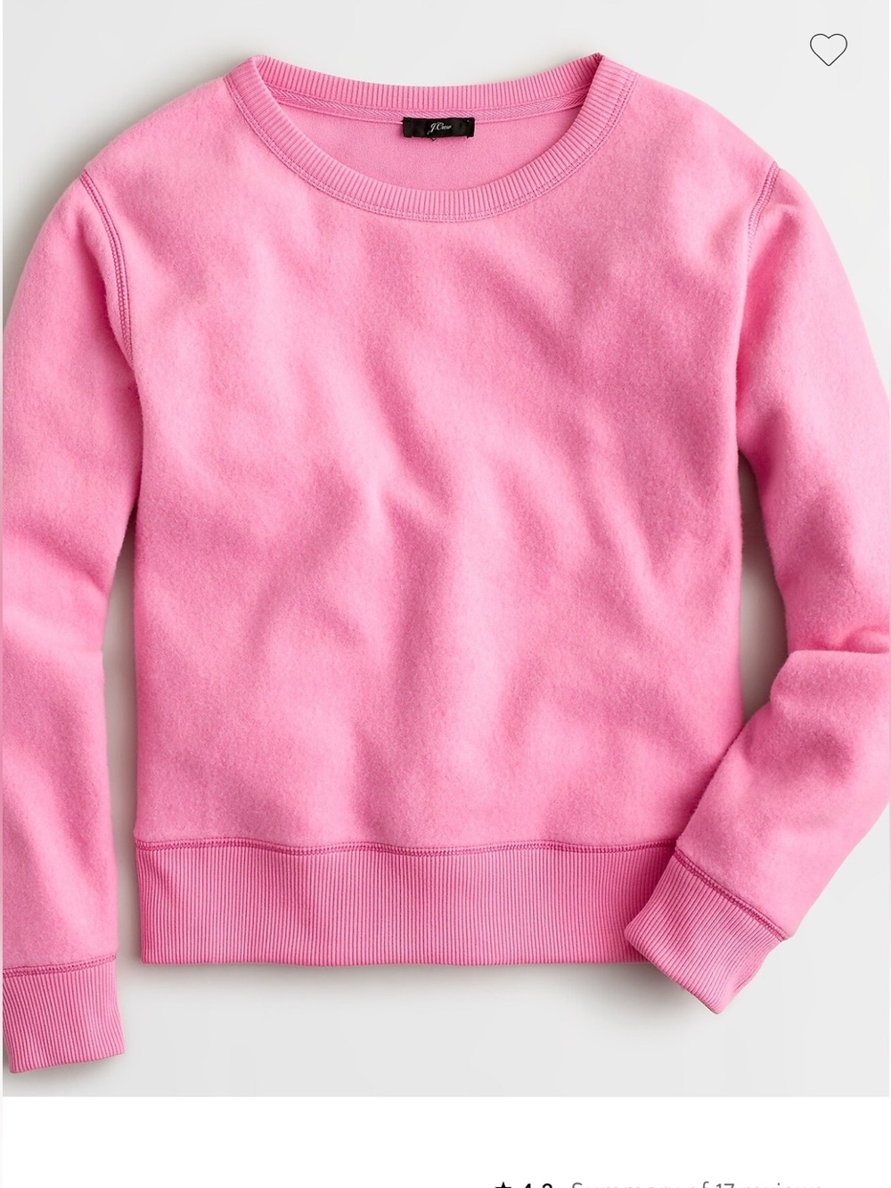Jcrew Brushed terry pullover sweatshirt